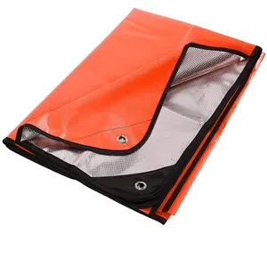 1426 Heavy Duty Survival Blanket Waterproof Emergency Thermal Tarp Multipurpose Reflective Insulated Thermal Heat Blanket