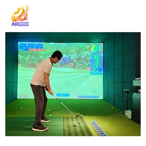 Hồng ngoại Golf Simulator thông minh đánh golf đào tạo Viện trợ trong nhà phạm vi AR Golf trò chơi