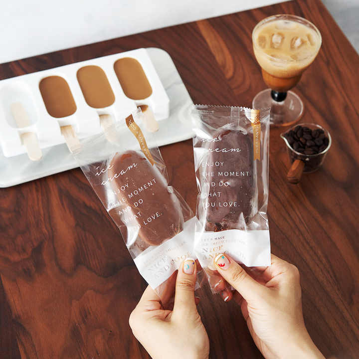 Transparent Frozen Ice Cream Food Packaging Custom Printed Ice Lolly ...