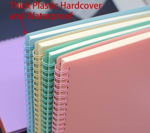 Logo tùy chỉnh A5 xoắn ốc máy tính xách tay dày nhựa bìa cứng Tạp Chí cho nghiên cứu và ghi chú - Product Image 5