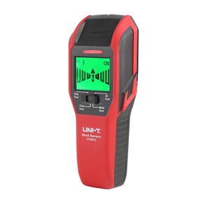 Détecteur de métaux mural UNI-T UT387C 4-en-1 : tension CA, fils sous tension, détecteur de montants en bois, cuivre, écran LCD HD, buzzer, calibrage - Product Image 2