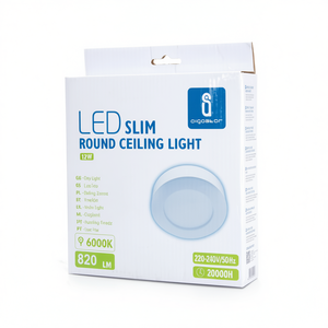 Lampada a Sospensione LED Rotonda Sottile Minimalista in Plastica AC 12W 6000K 820LM 220-240V 20000H per Appartamento - Product Image 2