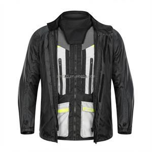 Combinaison de moto imperméable, veste et pantalon de moto tout-terrain avec protection CE, ensemble pour la conduite en 4 saisons, équipement d'aventure pour hommes - Product Image 1