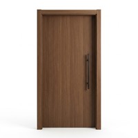Porte intérieure moderne en bois stratifié, panneau mélaminé imprimé, porte de chambre insonorisée pour projets