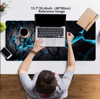 Tapis de souris de jeu extra-large anti-lumière bleue, tapis de clavier et de bureau, idéal pour le gaming et les configurations de jeu professionnelles au bureau