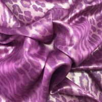 Tissu satiné SD Twist 100% polyester SS24 50D*70D, imprimé léopard tendance, texture dorée estampée, motif tissé, vêtements de mode