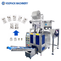 Machine de comptage, de remplissage et d'emballage à 2 bacs pour kits d'installation de clips de câbles en plastique et accessoires de fixation de fils en sachets