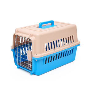 Açık hava havayolu onaylı katlanabilir seyahat ticari uçuş plastik renk Pet kedi köpek kafesleri - Product Image 5