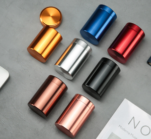 Caja de Té Portátil de Viaje, Pequeña, de Aleación de Aluminio y Titanio, Mate, Mini Caja de Almacenamiento de Té Sellada de Acero Inoxidable - Product Image 6