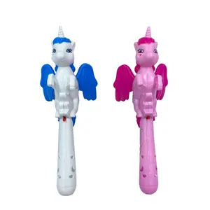 JollySweets candy toy lighting and music lovely pony flashing stick plastic toy with candy for kids