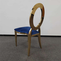 Chaises de mariage empilables bleues pour occasion mariée