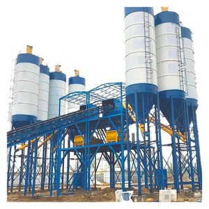 Station de mélange de béton commerciale HZS120, équipement de mélange de béton forcé, ingénierie, ensemble complet de station de mélange de béton - Product Image 1