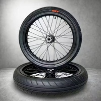 Kit de roues Surron Ultra Bee 17 x 1,60'' 17 x 2,15'' pour moto tout-terrain, couleur argent, pour Light Bee X E Bike Supermoto