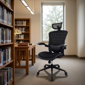 Modern Ergonomic Mesh Office <b>Chair</b> with Adjustable Armrest Built-In Headrest Revolving Swivel for Home Office Use - Product Image 2