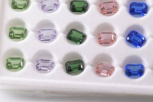 3*5mm-15*20mm Emerald Cut Czochralski Grown Yttrium <span class=keywords><strong>Aluminium</strong></span> Grenat YAG Pierres précieuses libres Synthétiques YAG Lab Created Pink YAG - Product Image 6