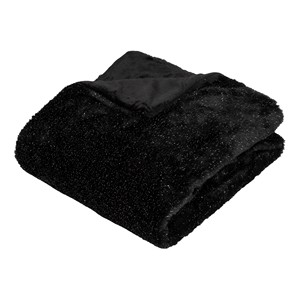 Tela de poliéster negra a cuadros con efecto de piel 130x180cm con brillo - Product Image 1