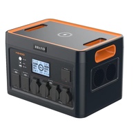 Générateur solaire portable HNPE 600W, mini station d'énergie solaire, chargeur sans fil MPPT, lampe de poche, système de stockage d'énergie solaire pour voiture, onde sinusoïdale pure