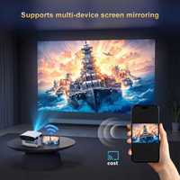 Nouveauté : Mini-projecteur portable Proyector 8k 1080P Full HD Android 14, vidéo électronique, projecteur mural pour cinéma maison
