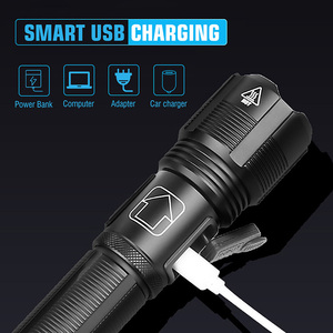 Boruit <span class=keywords><strong>300M</strong></span> Dài Phạm Vi Zoomable Ánh Sáng LED <span class=keywords><strong>Torch</strong></span> Chiến Thuật Không Thấm Nước <span class=keywords><strong>Torch</strong></span> Ánh Sáng Đèn Pin Có Thể Thu Phí Đèn Pin LED <span class=keywords><strong>Torch</strong></span> - Product Image 5