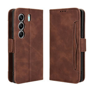 Funda de teléfono de cuero con múltiples ranuras para tarjetas para infinix Tecno Camon 40 4G - Product Image 1