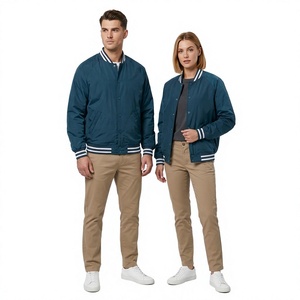 Unisex Bomber <b>Jacket</b> Solid Color Polyester Casual <b>Mandarin</b> <b>Collar</b> Regular Fit Winter Waterproof Hooded Cotton Lining - Product Image 1