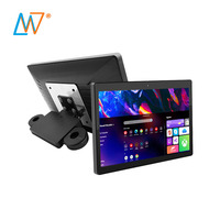 Écran publicitaire numérique pour véhicule LCD Android CMS de 10 pouces, petit et fin, avec entrée vidéo