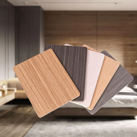 Fabriqué en Chine, panneaux muraux en bambou à grain de bois, panneaux muraux imperméables pour décoration intérieure, panneaux muraux en PVC sans joint pour hôtel, bureau