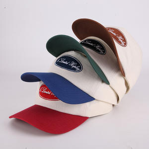 قطن تديل <span class=keywords><strong>5</strong></span> لوحات غير منظم شعار مطرز قبعة سناباك غير منظم طفيف منحني حافة مخصصة قبعات قبعة سناباك - Product Image 3