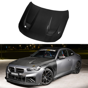 Sooqoo ฝากระโปรงมีช่องระบายอากาศทำจากคาร์บอนไฟเบอร์แบบแห้งเหมาะสำหรับรถ BMW G87 M2 2 G42 <span class=keywords><strong>2023</strong></span> + ฝาครอบเครื่องยนต์ด้านหน้าน้ำหนักเบาสำหรับรถแข่ง - Product Image 1