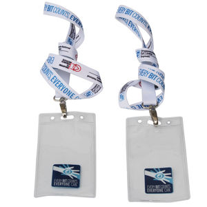 OEM individuell bedruckte <span class=keywords><strong>ID</strong></span>-Karte Abzeichen halter Riemen Laynard Lan yards Nylon Lanyard für Schlüssel - Product Image 2
