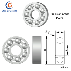 Roulement à billes à gorge profonde de haute précision 608, roulement 608rs 608zz pour moteur 8X22X7MM Rodamientos - Product Image 3
