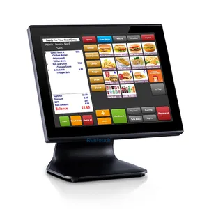 RunTouch-Terminal de aleación de aluminio RT6 TOP1, nuevo, plano, PCAP, pantalla táctil capacitiva, POS