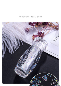 Pixie polvo de cristal 3D clavo calcomanías de Diamantes Joyería arte de uñas de diamantes de imitación de decoración con botella forma redonda - Product Image 4