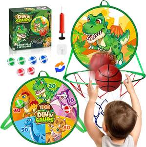 <span class=keywords><strong>Prix</strong></span> usine 2 en 1 <span class=keywords><strong>dinosaure</strong></span> jouets Mini panier de basket-ball pour tout-petit intérieur extérieur jouer jeu jeu de fléchettes pour enfants jouets de Sport en plein air - Product Image 1