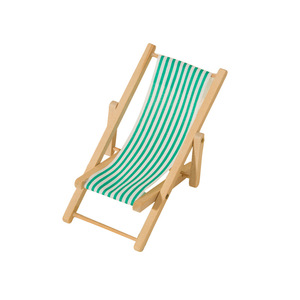 Mini Silla de playa de madera 2025, adornos reclinables plegables para casa de muñecas o Micro modelo de paisaje, silla de ocio de PVC para juguetes DIY - Product Image 5