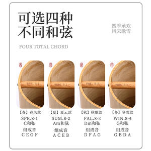 Fábrica al por mayor retro japonés Jardín al aire libre regalo colgante <span class=keywords><strong>8</strong></span> tonos cuatro estaciones acorde olvidar carillón de viento - Product Image 3