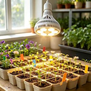 Lámpara de Cultivo LED Br30 de 36W, Aluminio Fundido a Presión, Disipación de Calor Pasiva en Forma de Panal, 25000 Horas de Larga Duración - Product Image 1