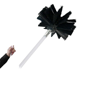 LIJIE Kit de brosse de nettoyage pratique et anti-rayures pour poêle et cheminée Outil de balayage en nylon pour mur intérieur - Product Image 1