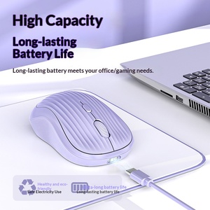 Custom Logo 2.4G BT Wireless RGB Light Gaming Mouse 1600DPI Optical Mice 3D Mini Style Rechargeable Feature <b>Computer</b> <b>Accessory</b> - Product Image 6