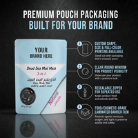 Sachet latéral personnalisé en aluminium et plastique pour emballage de miel, thé, café, lait en poudre