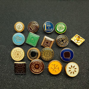 Botón de Metal Personalizado con Logotipo, Patrón Personalizado, para Camisas de Hombre, de Aleación de Zinc, Cuadrado y Redondo, de 12 mm, para Abaya y Thobe - Product Image 3