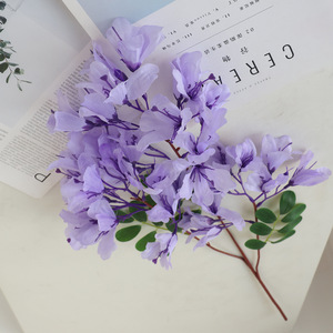 Composition florale artificielle en soie <span class=keywords><strong>Jacaranda</strong></span> 50 cm – Décoration moderne pour mariage et accessoires de photographie extérieure - Product Image 4