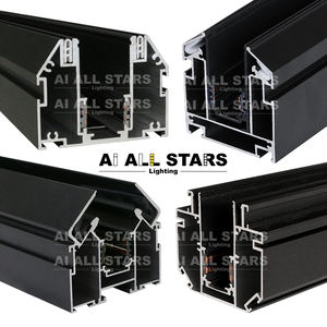 Sistem Plafon Stretch Kain PVC Desain Eropa, Profil <span class=keywords><strong>Aluminium</strong></span> Busbar untuk Plafon Stretch, Lampu LED Track Magnetik - Product Image 2