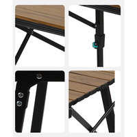 Table De pique-nique latérale en alliage d'aluminium pliante Portable Table De jardin pliante BBQ Table De Camping pliante