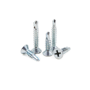 สกรูเกลียวปล่อยในตัว,ปลายสว่านชุบสังกะสีด้วยตนเอง C จมลง - Product Image 4
