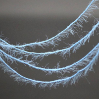 Großhandel 100% Nylon 13NM Fancy Feather Garn 1,3 cm Imitieren Nerz Haargarn zum Stricken und Weben