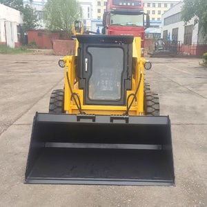 Cargadora Compacta de Dirección Deslizante Ultrabajo de la Marca China JC50D con Tanque de Combustible de 80L y Cucharón de 0.4m³ para Almacén - Product Image 2