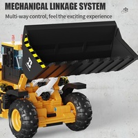 Ensemble de blocs de construction STEM 653 pièces, Bulldozer programmable à double commande, Jouet de simulation de bulldozer en briques