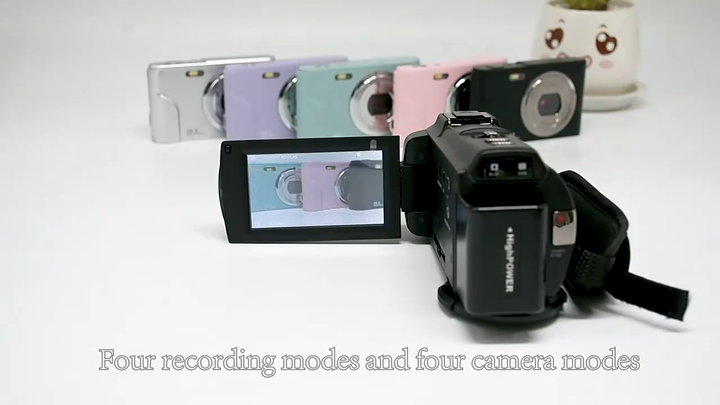 4K Digital Camcorder with 16X Zoom, Nightshot Function & 3-Inch
