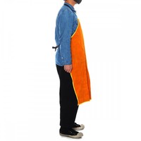 Tablier de soudage en cuir de vachette jaune Soudeur Protection Vêtements Protecteur Gear